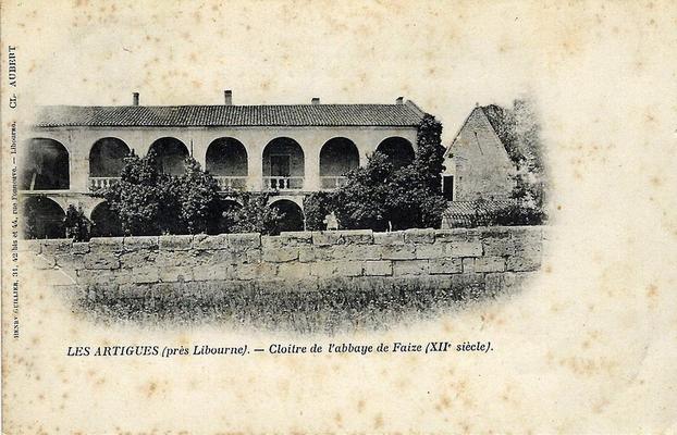 082-Aubert_-_Private_post-card_collection-Les_Artigues-de-Lussac_-_abbaye_de_Faize_1.jpg